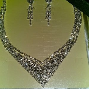 Austrian Crystal Necklace and earring set